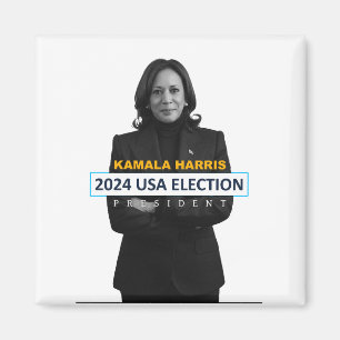 Aimant Kamala Harris USA 2024 Président des élections