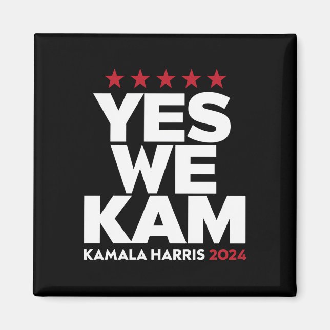 Aimant Kamala Harris Yes We Kam for US President 2024 (Devant)