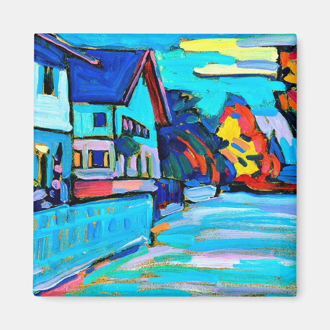 Aimant Kandinsky - Deux maisons (Devant)
