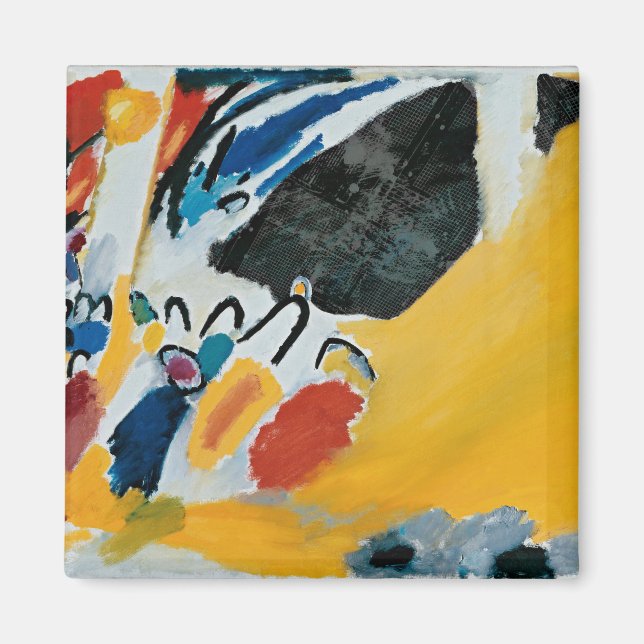 Aimant Kandinsky jaune (Devant)