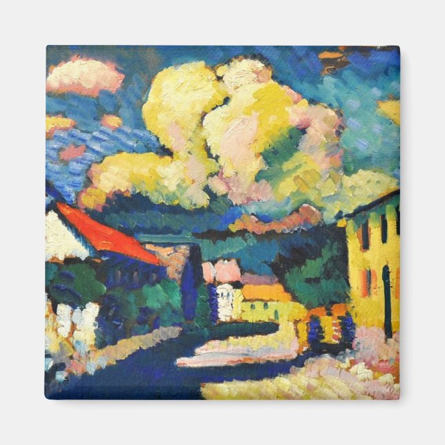 Aimant Kandinsky - Murnau, Dorfstrasse (Devant)