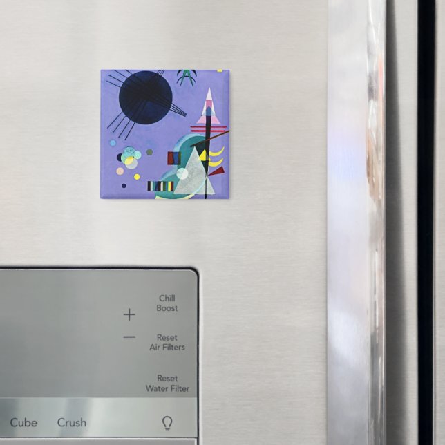 Aimant Kandinsky - Violet Vert (In situ (réfrigérateur))