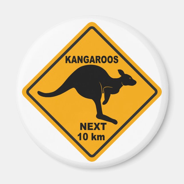 Aimant Kangaroos Prochain 10 km (Devant)