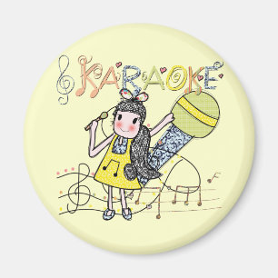 Aimant Karaoke Girl