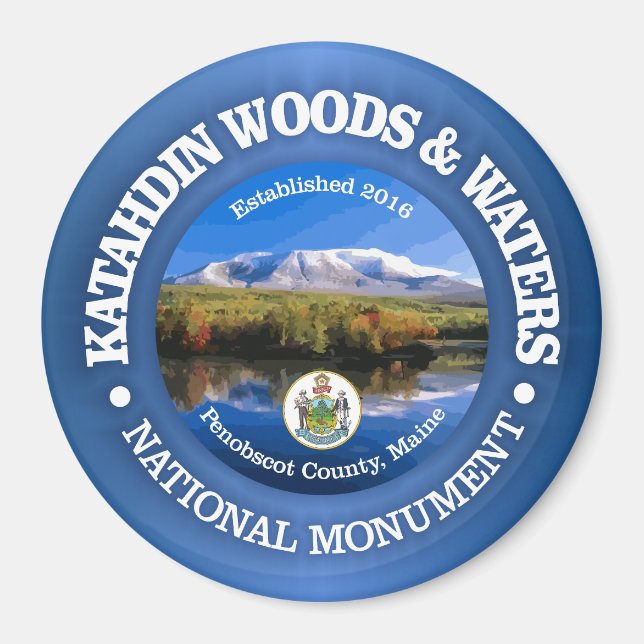 Aimant Katahdin Woods & Waters (NM) (Devant)