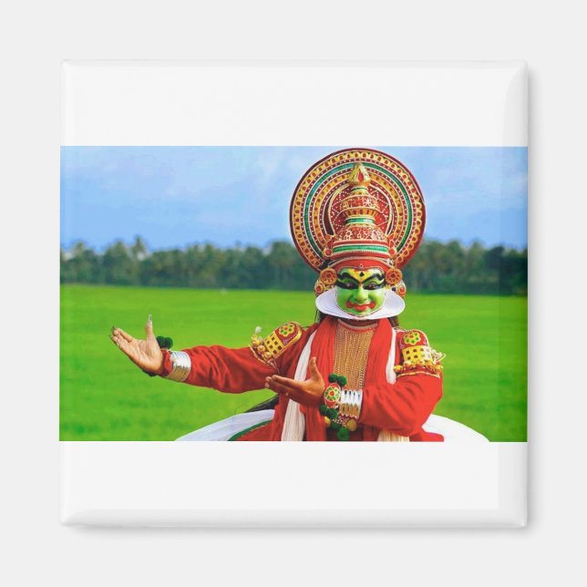 Aimant Kathakali Dance Forme De Kerala, Inde (Devant)