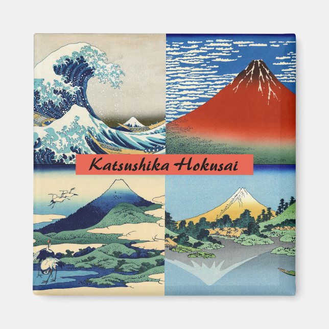 Aimant Katsushika Hokusai - 36 Vues sur le Mont Fuji (Devant)