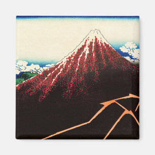 Aimant Katsushika Hokusai - Éclairages sous le sommet