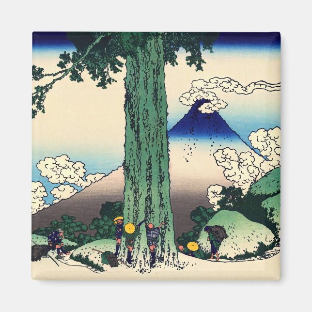 Aimant Katsushika Hokusai - Passe Mishima dans la provinc (Devant)