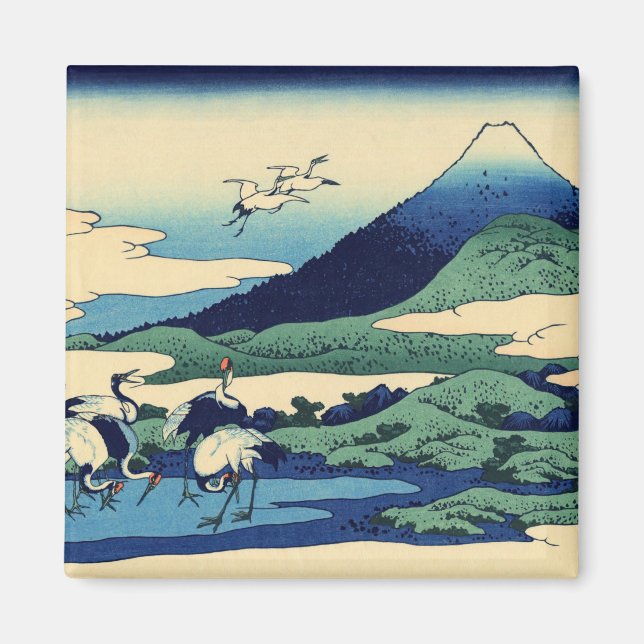 Aimant Katsushika Hokusai - Umegawa dans la province de S (Devant)