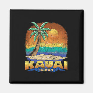 Aimant Kauai Hawaii Souvenir Vintage en détresse