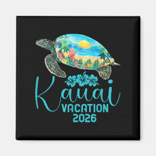 Aimant Kauai Hawaii Voyage 2026 Tortue de mer Vacances d'