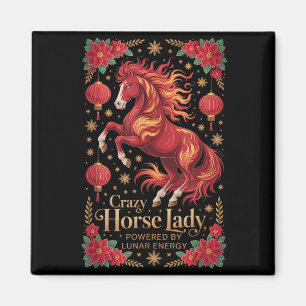Aimant Kawaii 2026 Dame de Crazy Horse Énergie Lunaire Mo