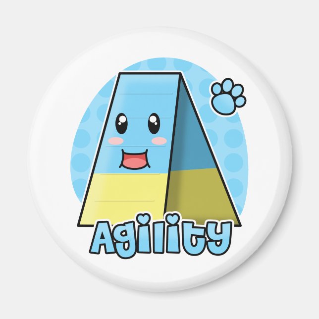 Aimant Kawaii Agility A-Frame (Devant)