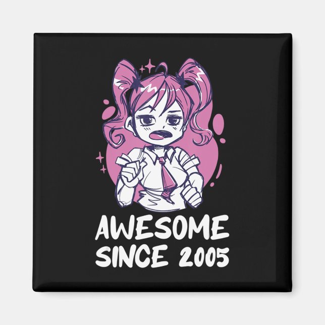 Aimant Kawaii Anime Merch the Birthday Girl Years Old Bor (Devant)