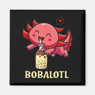 Aimant Kawaii Bobalotl Axolotl Boba Tea Bube Lait Anime