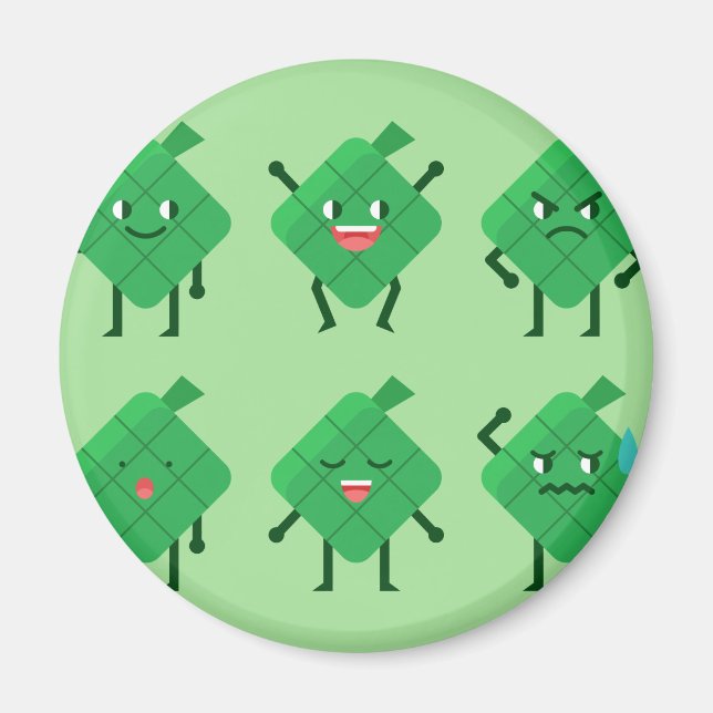 Aimant kawaii Ketupat (Devant)