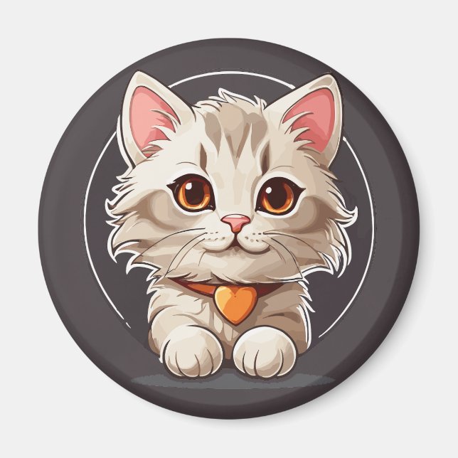 Aimant Kawaii Kitty Chat (Devant)