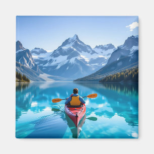 Aimant Kayak dans les montagnes