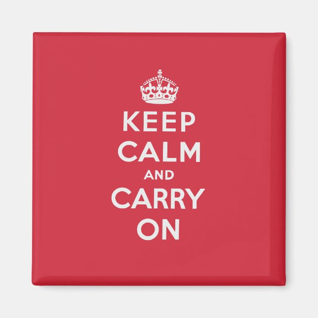 Aimant Keep Calm and Carry (Devant)