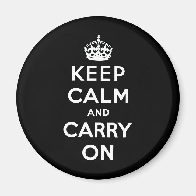 Aimant Keep Calm and Carry (Devant)