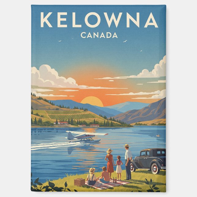 Aimant Kelowna Canada Travel (Recto)