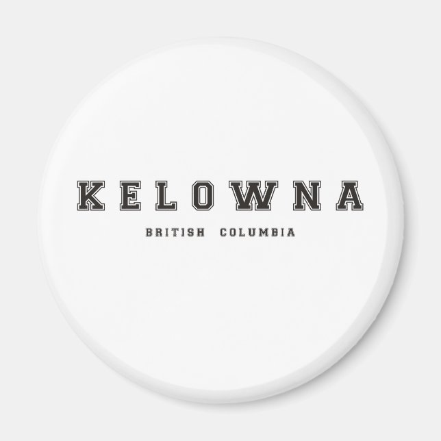 Aimant Kelowna Colombie-Britannique (Devant)