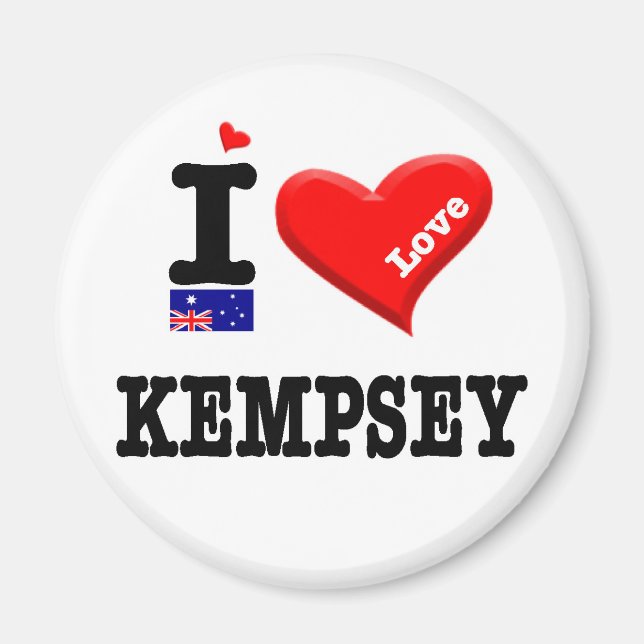 Aimant KEMPSEY - I Love (Devant)