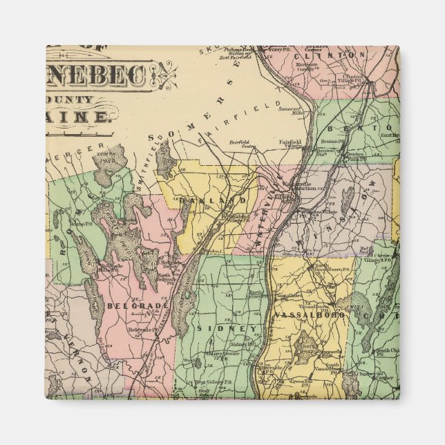 Aimant Kennebec Co., Maine (Devant)