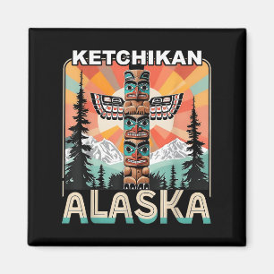 Aimant Ketchikan Alaska Amérindien Totem Le