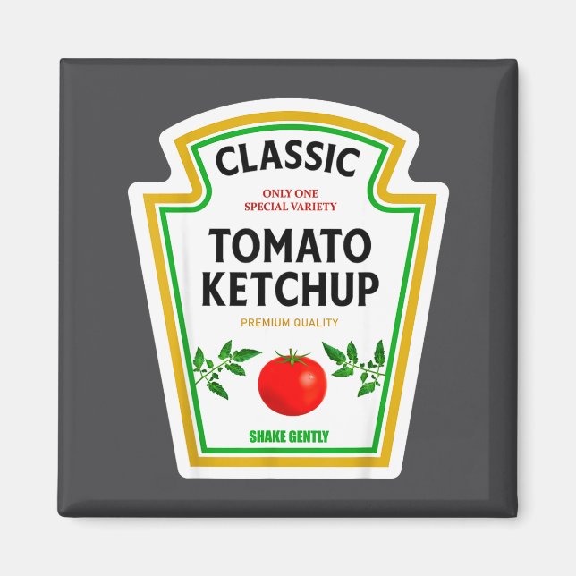 Aimant Ketchup Halloween 2024 Costume Matching Mustard Co (Devant)