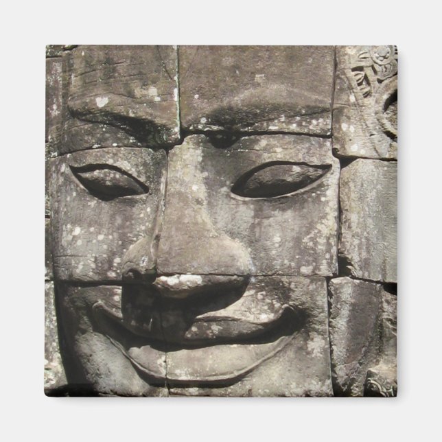 Aimant Khmer Stone Face ... Temple de Bayon, Cambodge (Devant)