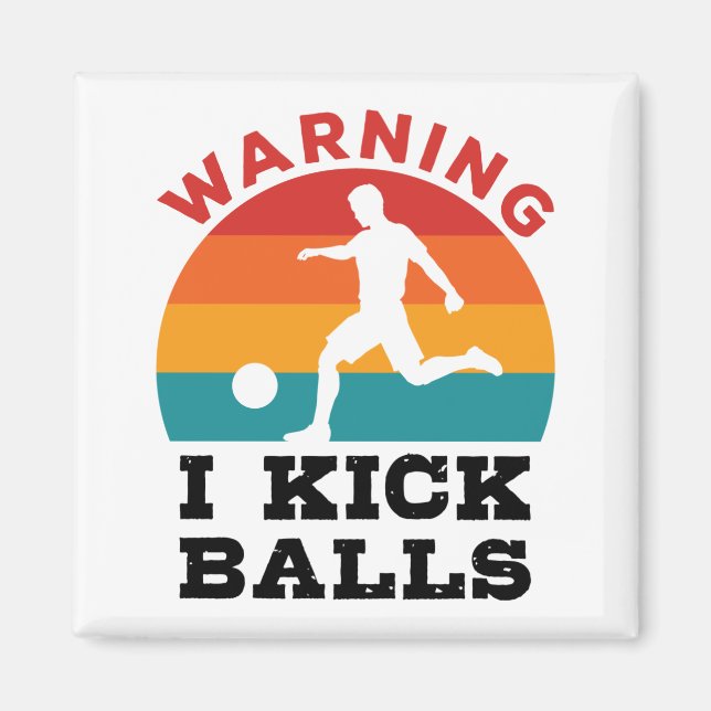 Aimant Kickball Warning (Devant)