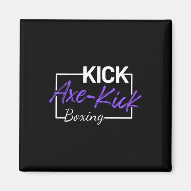 Aimant Kickboxing coup de hache  (Devant)