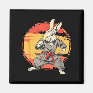 Aimant Kickboxing Lapin Karaté Taekwondo Jiu-Jitsu MMA