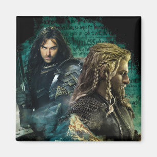 Aimant Kili et Fili au-dessus d'Erebor