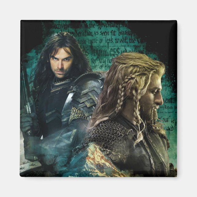 Aimant Kili & Fili sur Erebor (Devant)