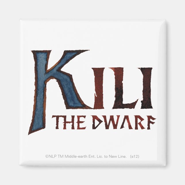 Aimant KILI THE DWARF™ Nom (Devant)