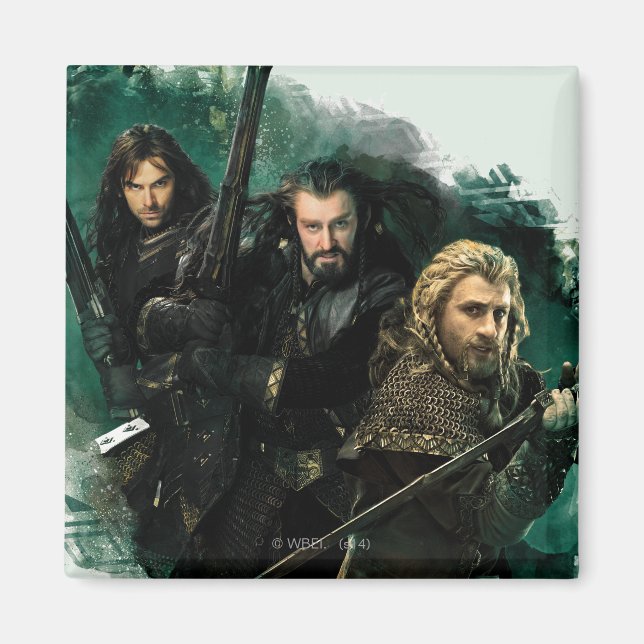 Aimant Kili, THORIN OAKENSHIELD™, & Fili Graphic (Devant)