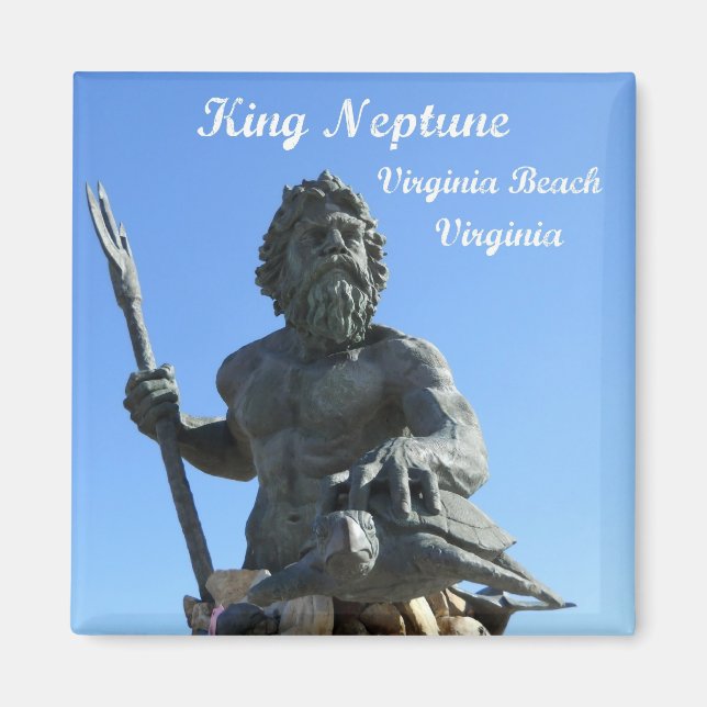 Aimant King Neptune, Virginia Beach, Virginia (Devant)