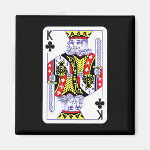 Aimant King Of Clubs Jouer Des Cartes Halloween Costume D