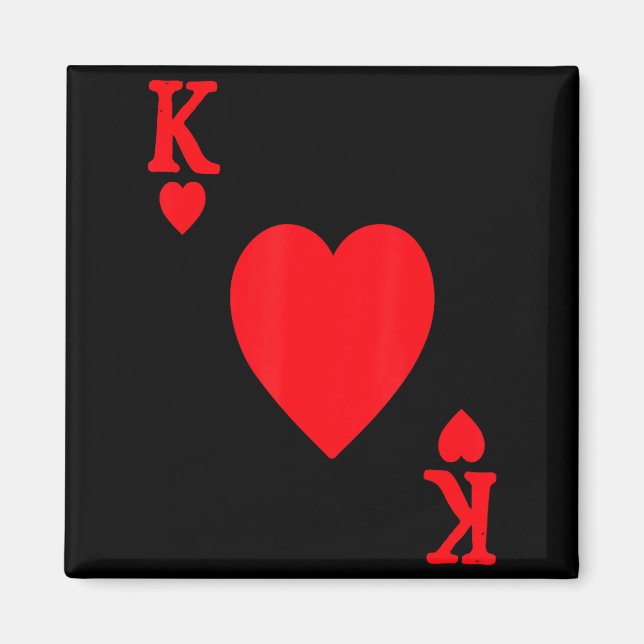 Aimant King Of Hearts Valentine's Day Lover Royal Flush F (Devant)