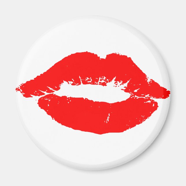 Aimant Kiss Lips Red Lipstick Losion Passion Valentine (Devant)
