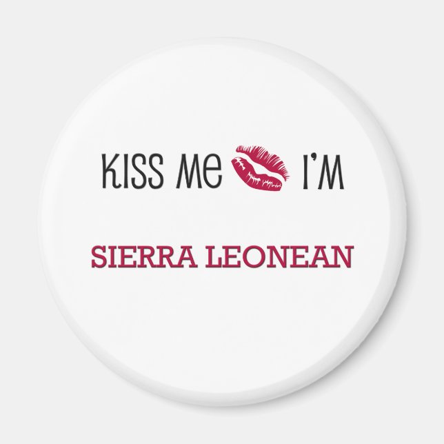 Aimant Kiss Me Je suis SIERRA LEONEAN (Devant)