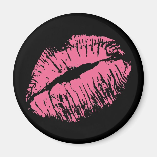 Aimant Kiss rose (Devant)