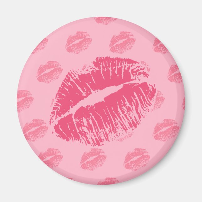 Aimant Kiss rose (Devant)