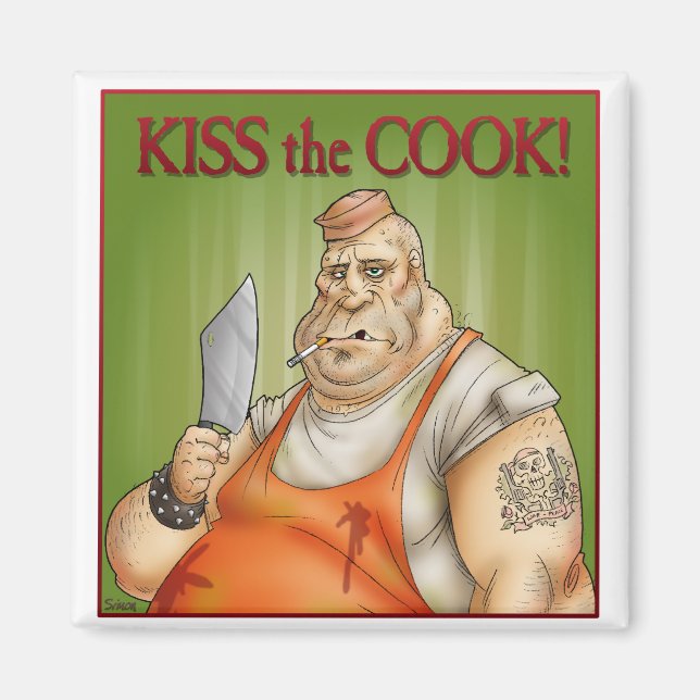 Aimant Kiss the cook (Devant)
