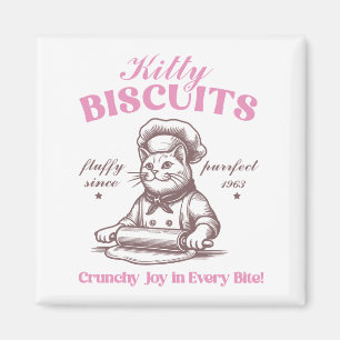 Aimant Kitty Biscuits Adorable Cat Baker Fabriquant Biscu