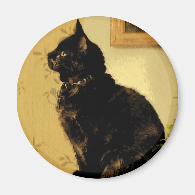 Aimant Kitty peint (Devant)