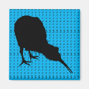 Aimant Kiwi Bird & Aotearoa (écriture) Nouvelle-Zélande